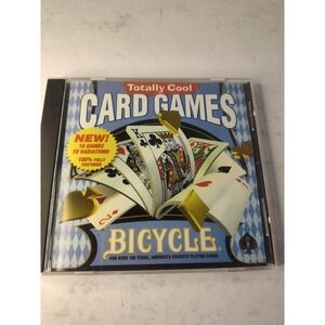 Bicycle Totally Cool Card Games PC CD-ROM 1999 Video Games Windows 95/98